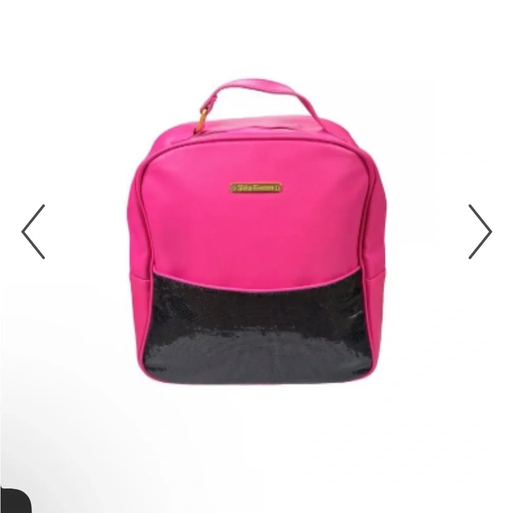 Juicy Couture Pink & Black Sequin Backpack